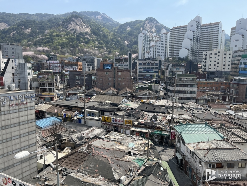 당고개역(4호선)에서 바라본 상계뉴타운 모습