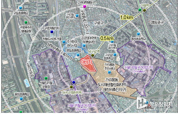 가리봉동 87-177일대 대상지 현황도. (사진제공=서울시)