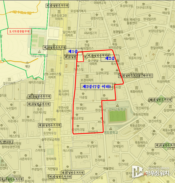 양천구 목4동 모아타운 사업지 위치도. (사진제공=서울시)