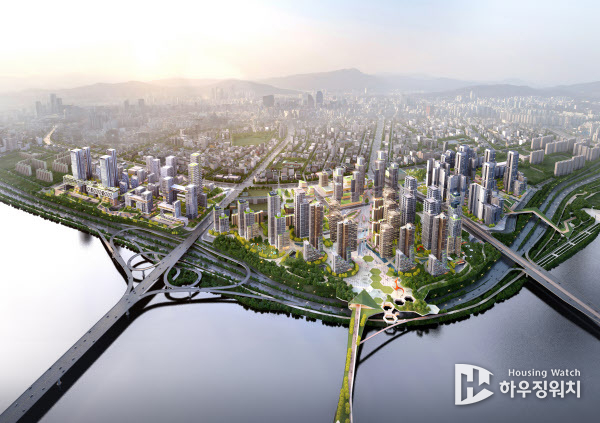 서울 강남구 압구정동 일대 신속통합기획 재건축 조감도. (사진제공=서울시)