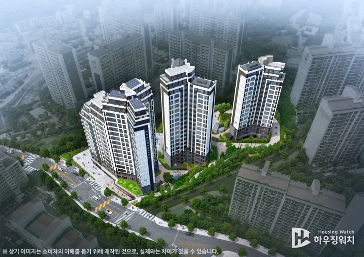 동부건설 용인 센트레빌 그리니에 조감도.