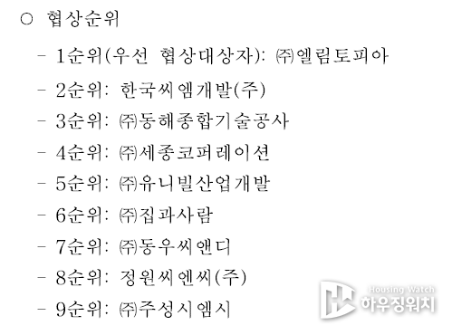 금호21구역 정비업체 평가 순위