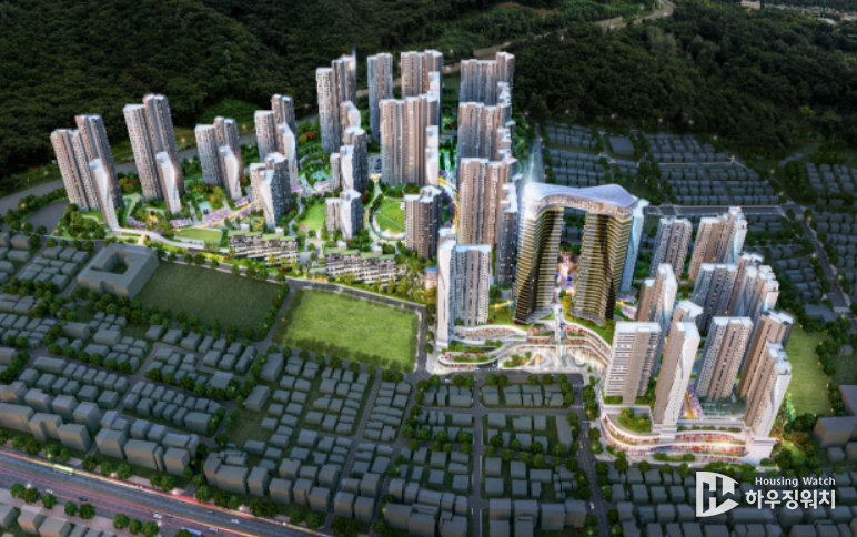 성남 은행주공(재건축 후 약 3,200세대로 탈바꿈)