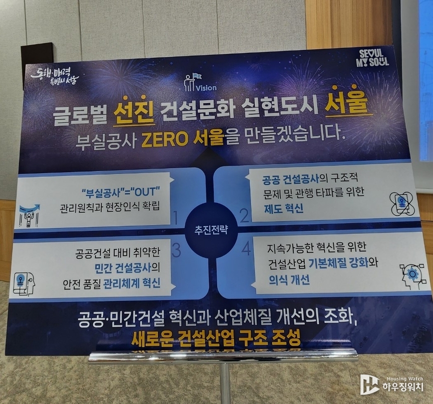 '부실공사 제로 서울' 비전.