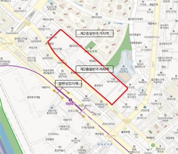동대문구 답십리동 489 일원 위치도. (자료=서울시)