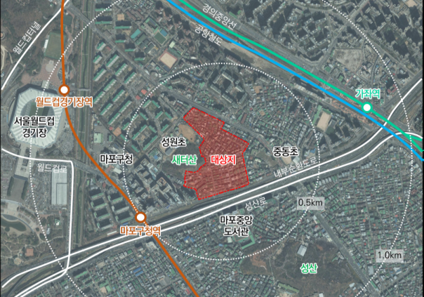 마포구 성산동 160-4 일대 위치도 (자료=서울시)