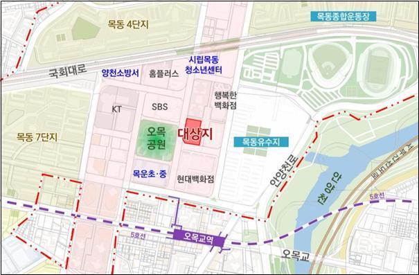 서울 목동 CBS 부지 위치도 (자료=서울시)