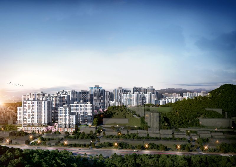 서울 서초구 방배동 방배13구역 재건축 투시도 (자료=서울시)