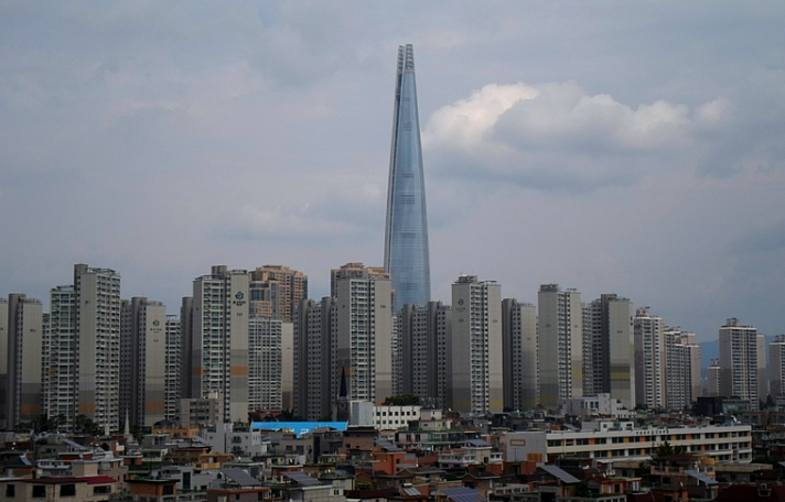 송파구 잠실 일대 아파트 모습