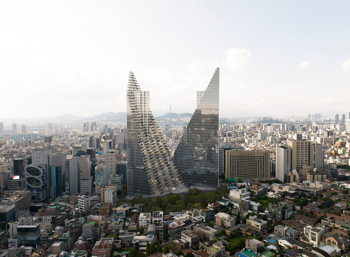강남구 역삼동 대지 602일원 복합개발사업(트윈픽스) 조감도 /서울시