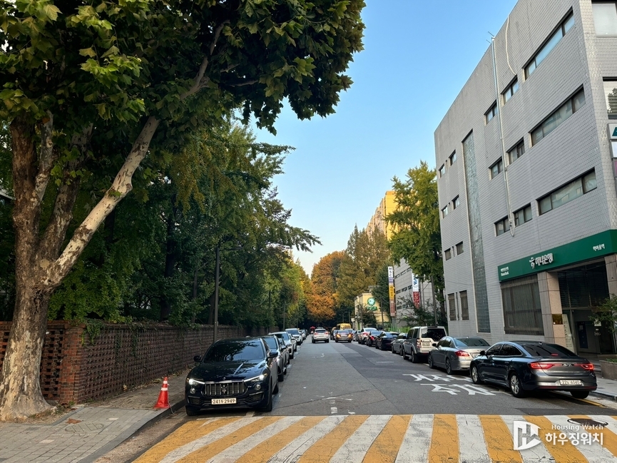 도로 확폭 계획이 있는 영동대로50길변 모습 /하우징워치