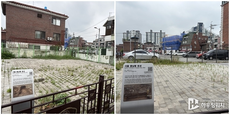 풍납토성 인근 곳곳에서 보이는 나대지 모습. /하우징워치 DB