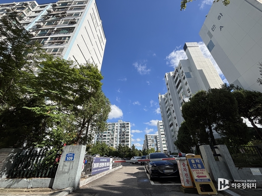 삼익과 은하 단지 사이 해당 부근에 입체공원이 마련될 예정이다 / 하우징워치 DB