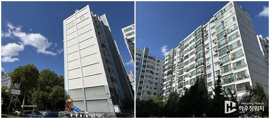 하부층의 경우 A동(101동 예정)이 C동(103동 예정)에 비해 조망에서 다소 유리한 구조를 갖는다 / 하우징워치 DB