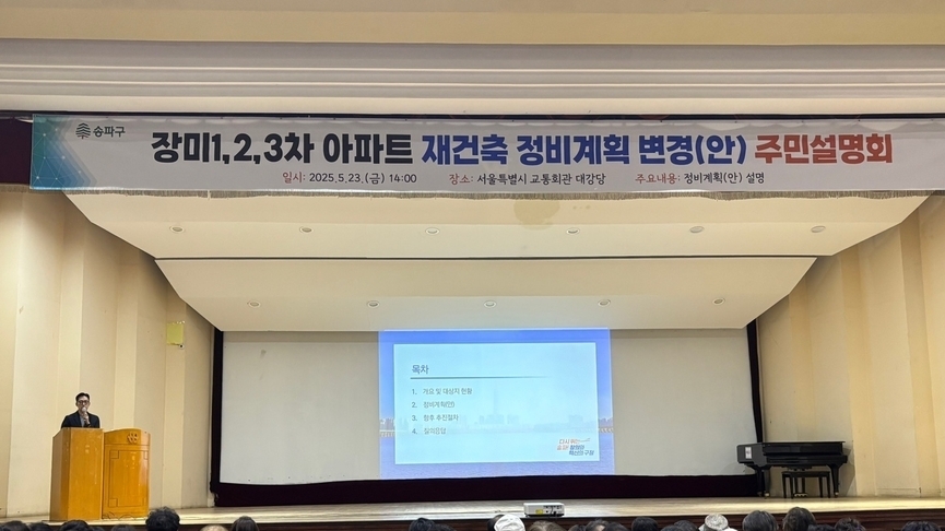 잠실장미123, 구역계 확 줄었네?…현금 700억도 기부채납 포함"